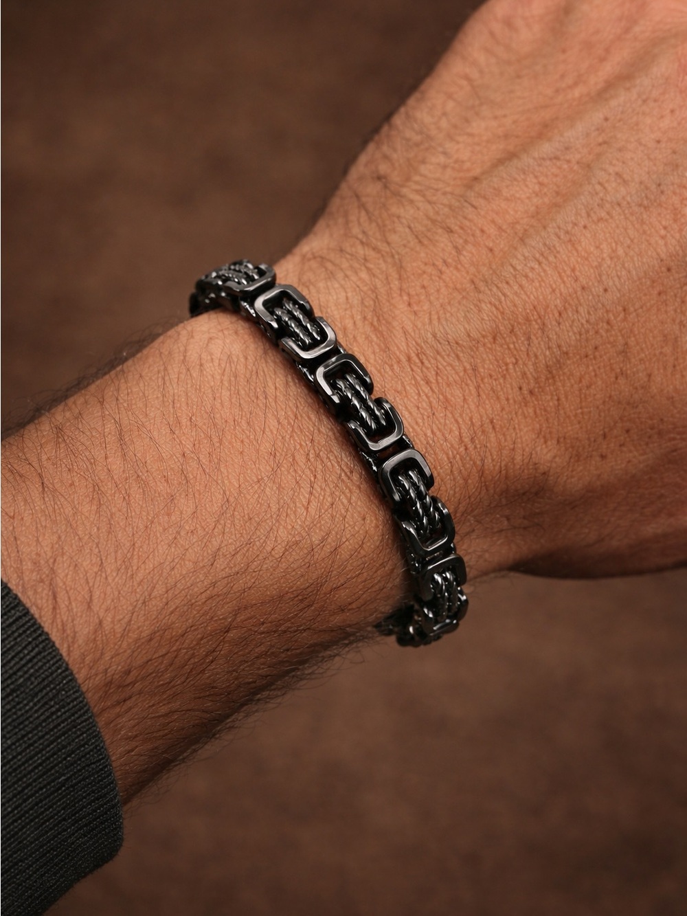Stainless Steel Byzantine Link Bracelet Unisex